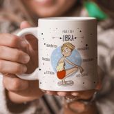 caneca de porcelana branca